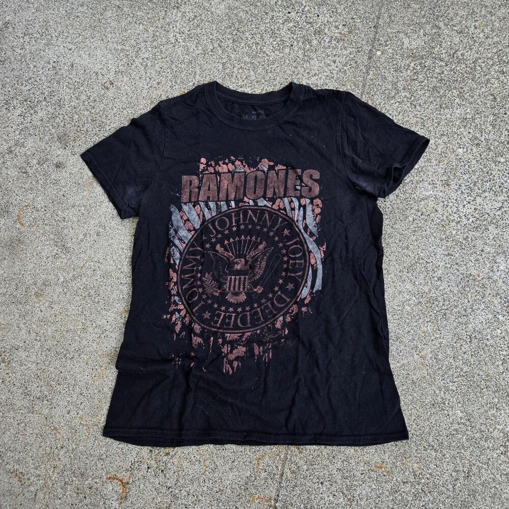 Vtg Y2k RAMONES Band Members Presidential Seal Graphic Punk Band T Shirt S